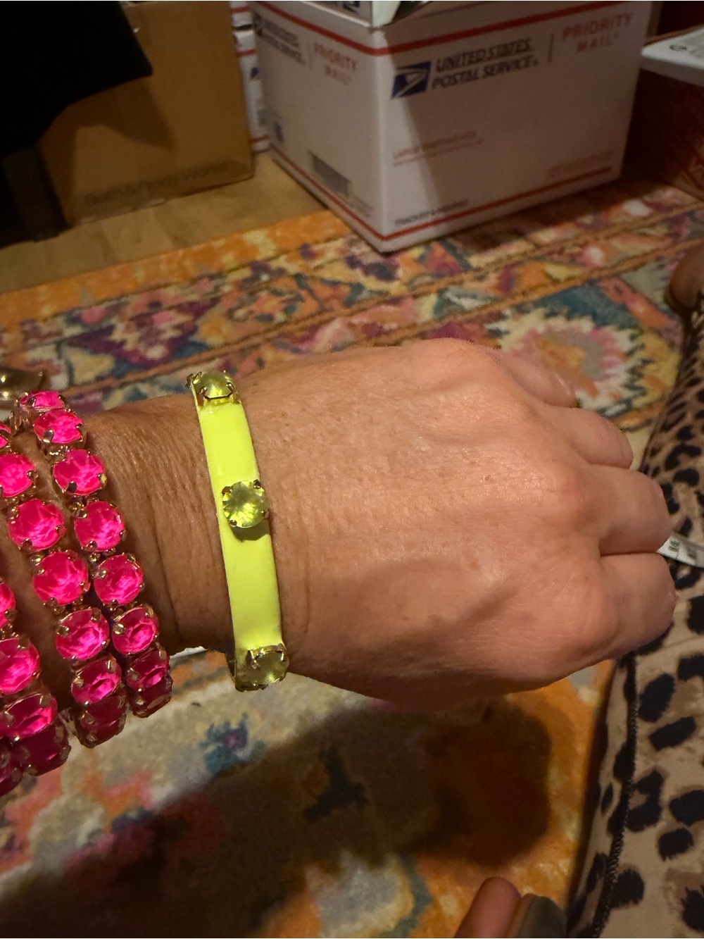 Tova Kennedy Cuff in Electric Yellow - Picture 3 of 5